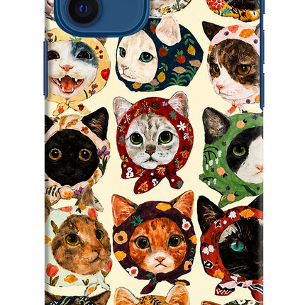 Cool Cat iPhone 12 Hard Case Back Cover by Casekaro