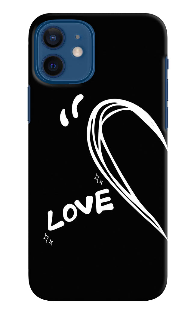 Love Line iPhone 12 Hard Case Back Cover by Casekaro