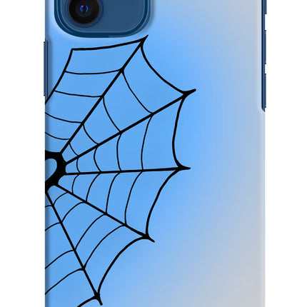 Blue Web iPhone 12 Hard Case Back Cover by Casekaro