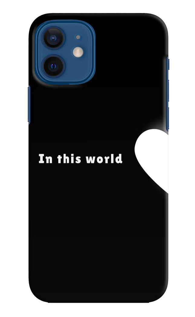 This World iPhone 12 Hard Case Back Cover by Casekaro