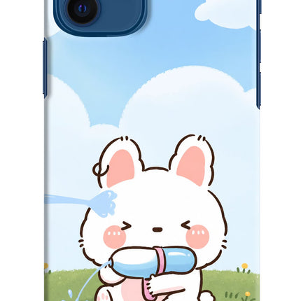 Bunny Treat iPhone 12 Hard Case Back Cover by Casekaro