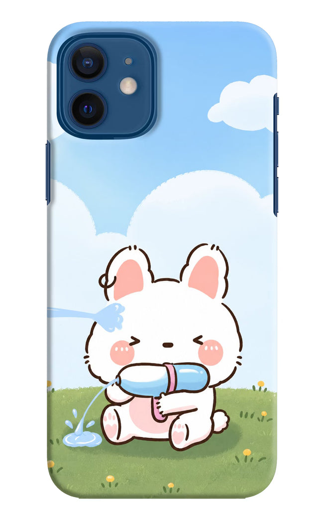 Bunny Treat iPhone 12 Hard Case Back Cover by Casekaro