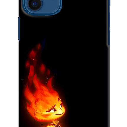 Ember Flame iPhone 12 Hard Case Back Cover by Casekaro