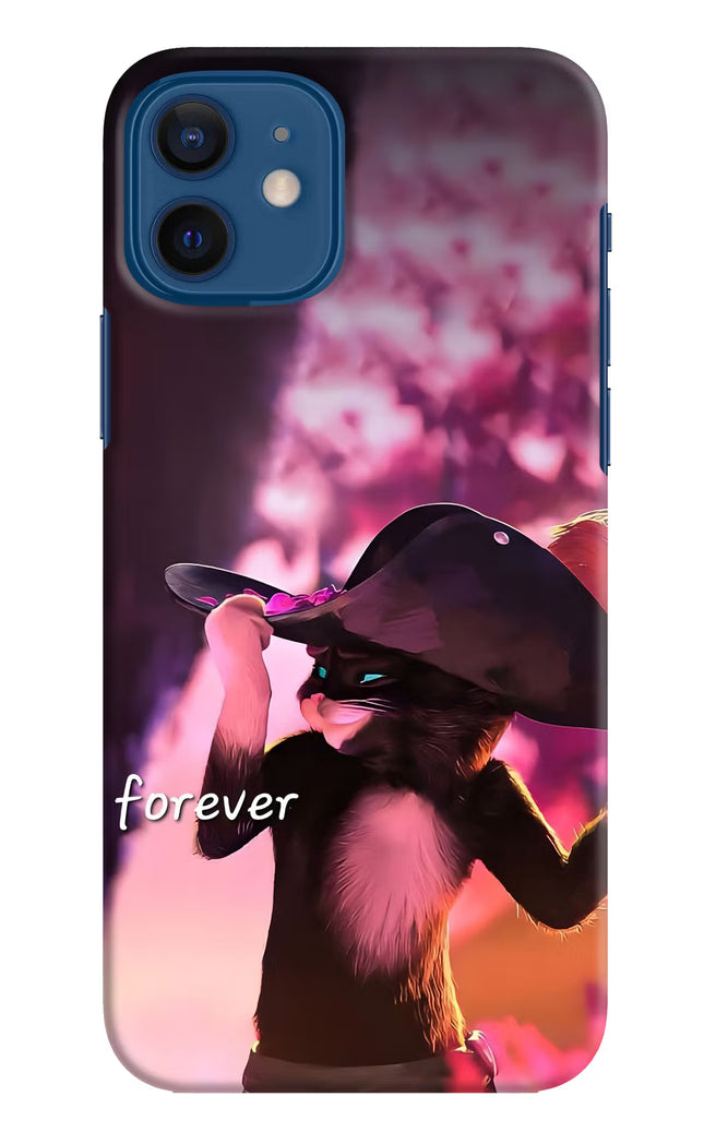Forever Cat iPhone 12 Hard Case Back Cover by Casekaro