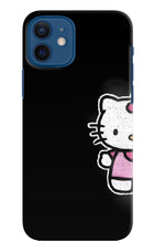 Kitty Charm iPhone 12 Hard Case Back Cover by Casekaro