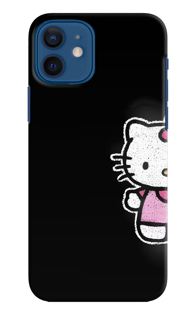 Kitty Charm iPhone 12 Hard Case Back Cover by Casekaro
