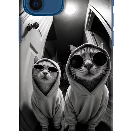 Hood Cats iPhone 12 Hard Case Back Cover by Casekaro