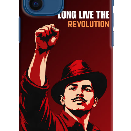 Bhagat Singh Revolution iPhone 12 Back Cover