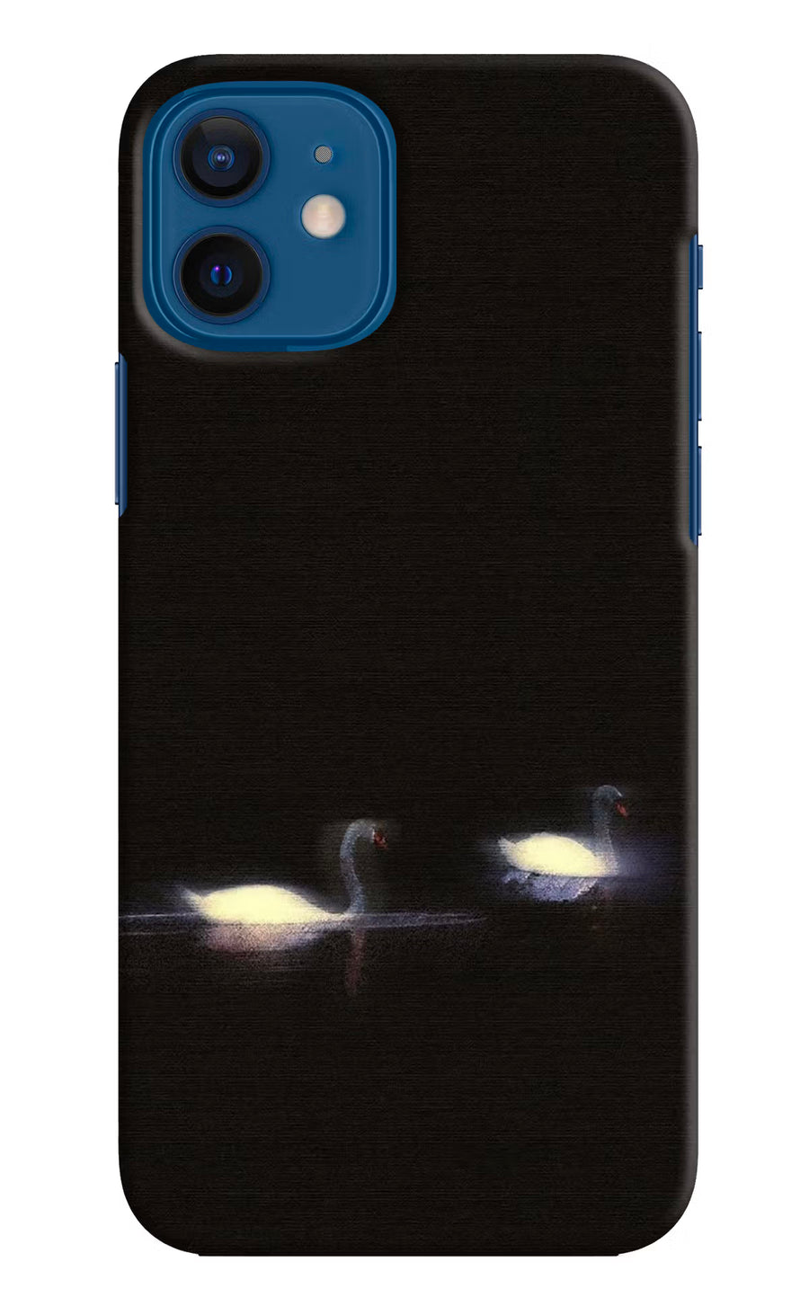 Silent Swans iPhone 12 Back Cover, Hard case