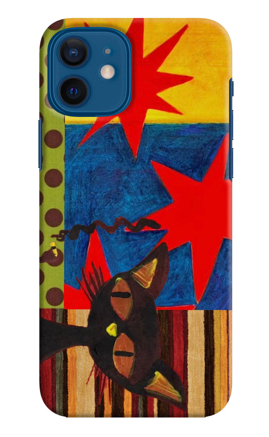 Pop Cat iPhone 12 Back Cover, Hard case