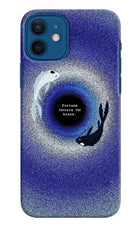 Dark Koi iPhone 12 Hard Case Back Cover by Casekaro