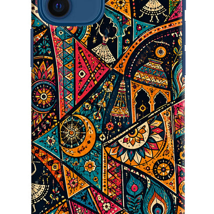 Folk Print iPhone 12 Back Cover
