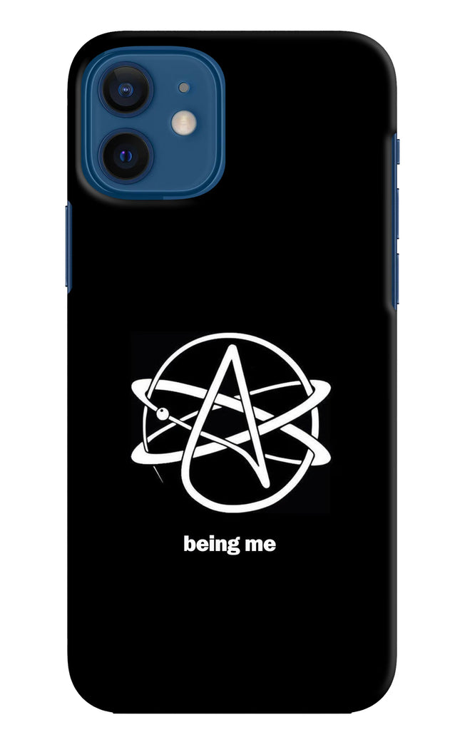 Atheist Symbol iPhone 12 Hard Case Back Cover by Casekaro