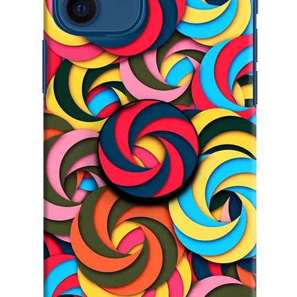 Spiral Pattern iPhone 12 Pop Case by Casekaro