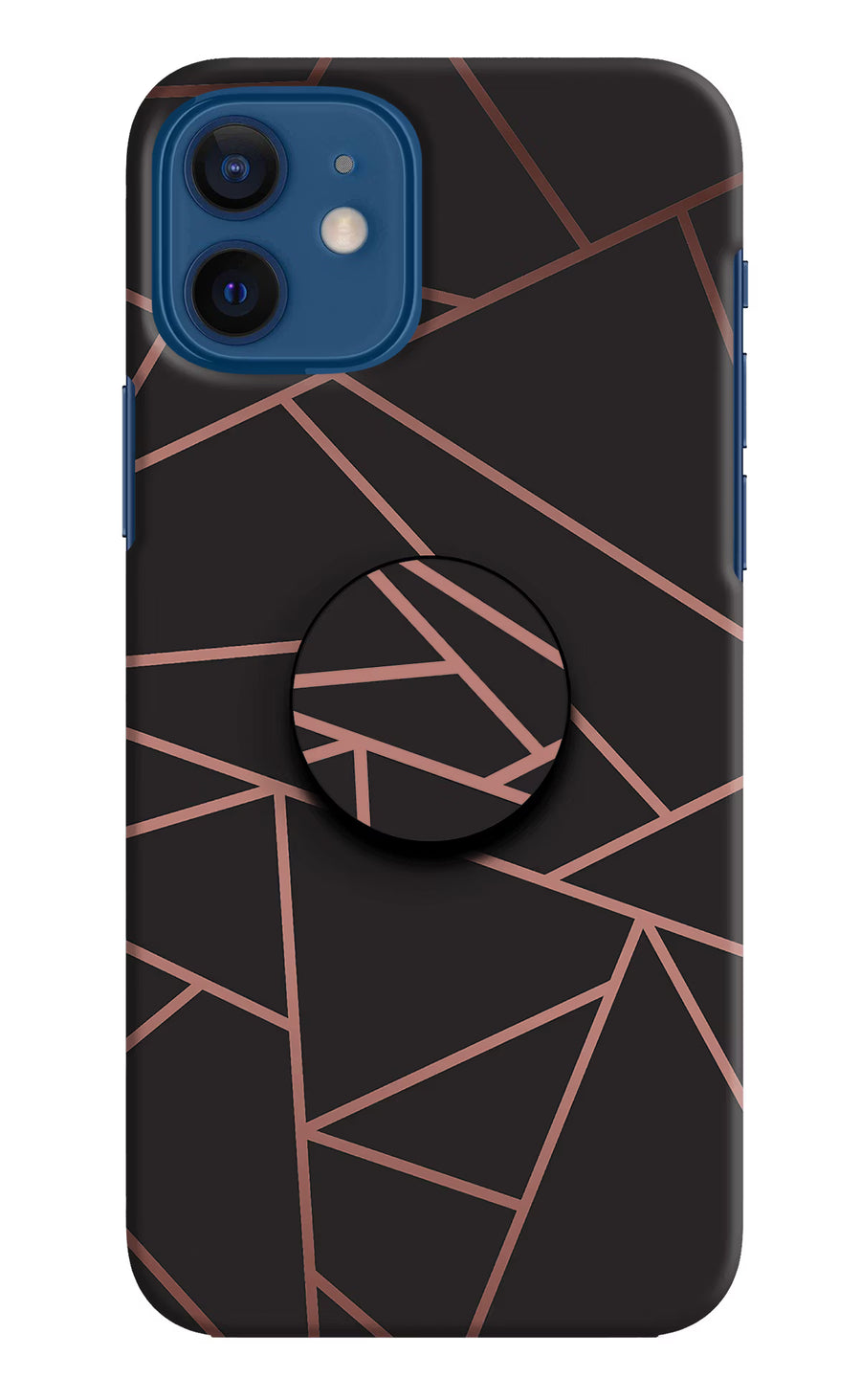Geometric Pattern iPhone 12 Pop Case, Hard case