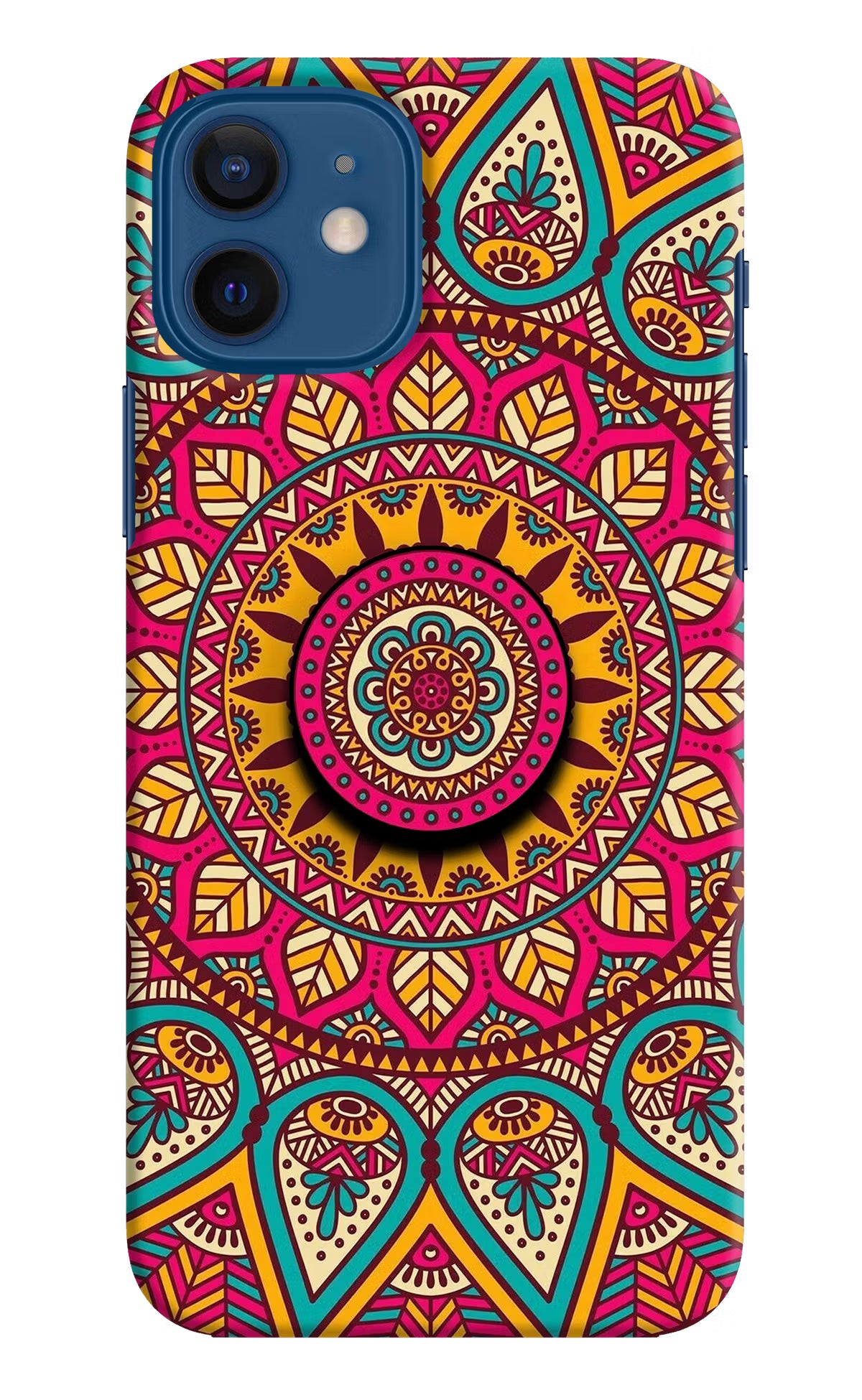 Mandala iPhone 12 Pop Case by Casekaro