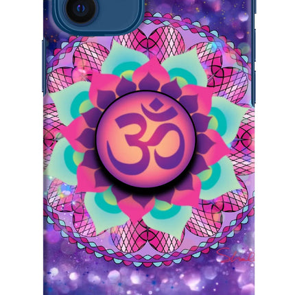 Om Purple iPhone 12 Pop Case by Casekaro
