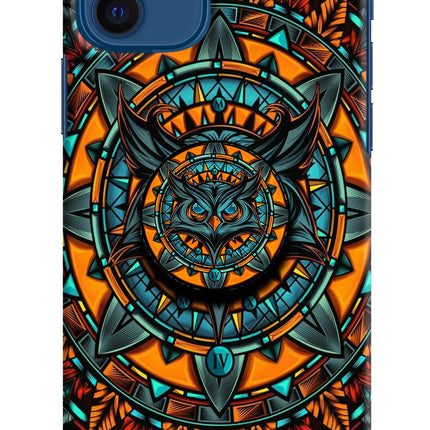 Angry Owl iPhone 12 Pop Case by Casekaro