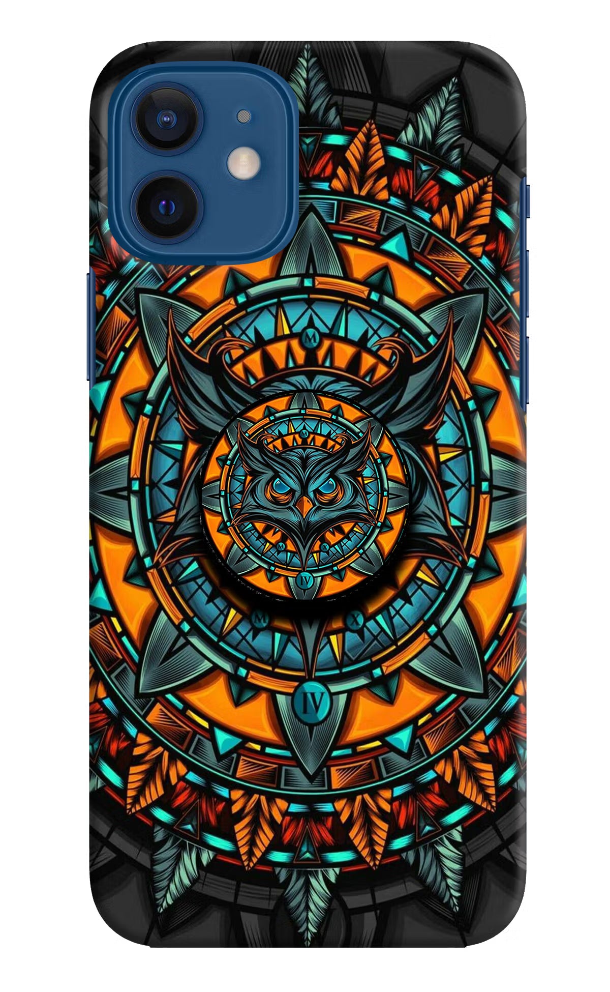 Angry Owl iPhone 12 Pop Case by Casekaro