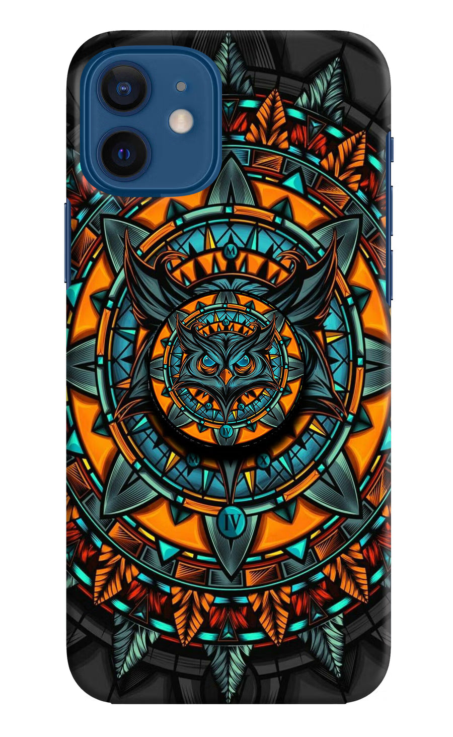 Angry Owl iPhone 12 Pop Case, Hard case