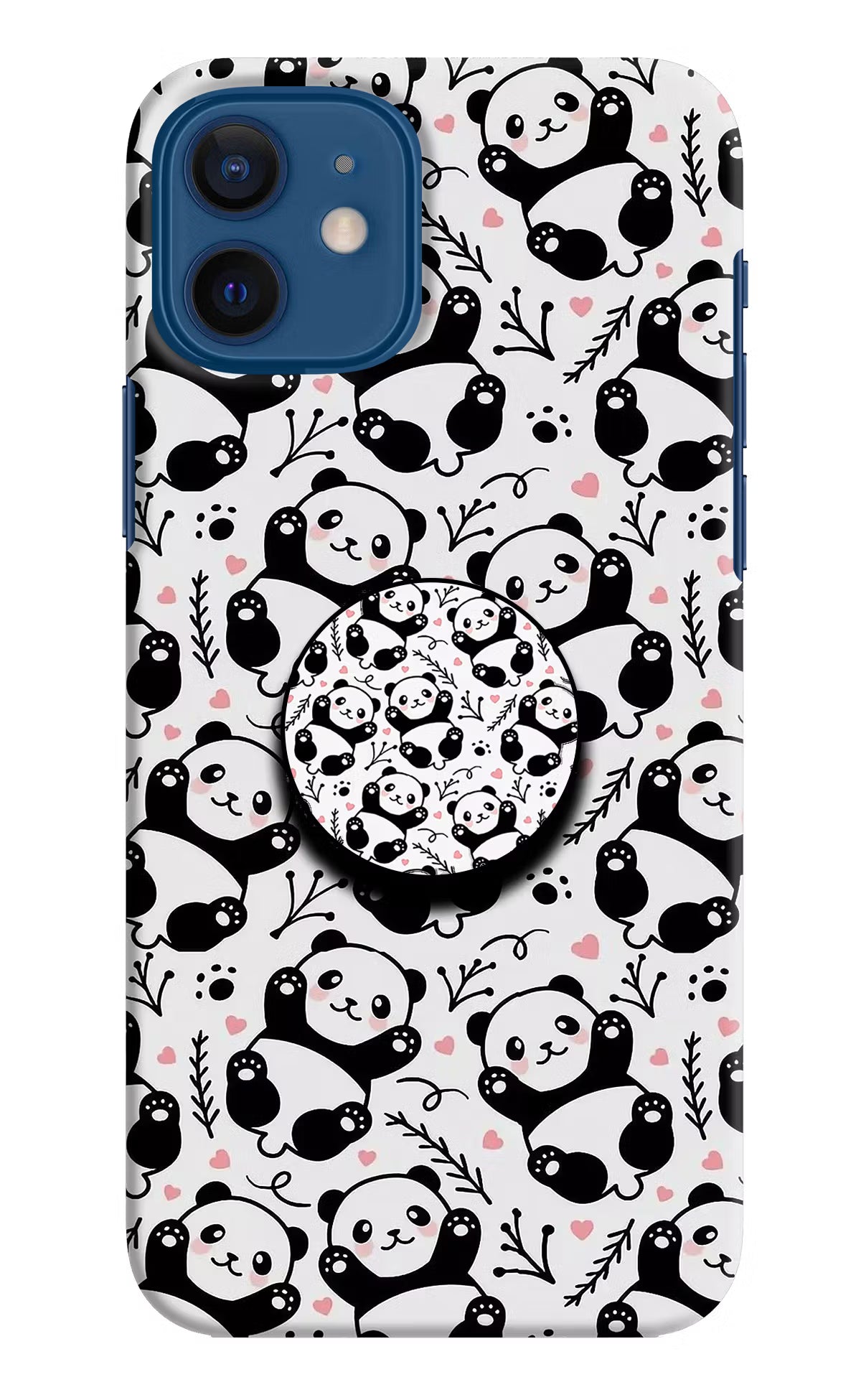 Cute Panda iPhone 12 Pop Case by Casekaro