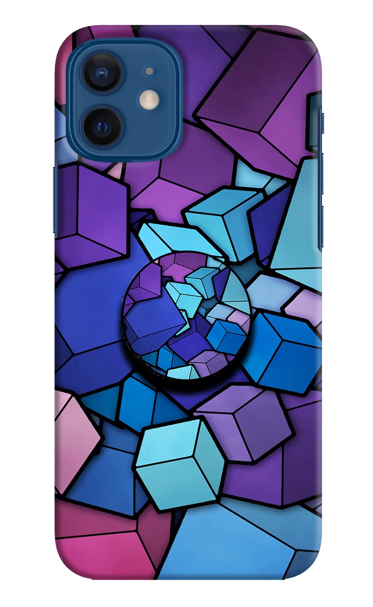 Cubic Abstract iPhone 12 Pop Case by Casekaro
