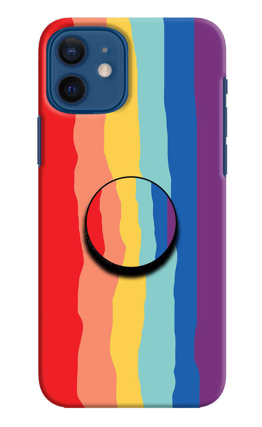 Rainbow iPhone 12 Pop Case, Hard case