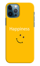 Happiness With Smiley iPhone 12 Pro Hard Case Back Cover by Casekaro