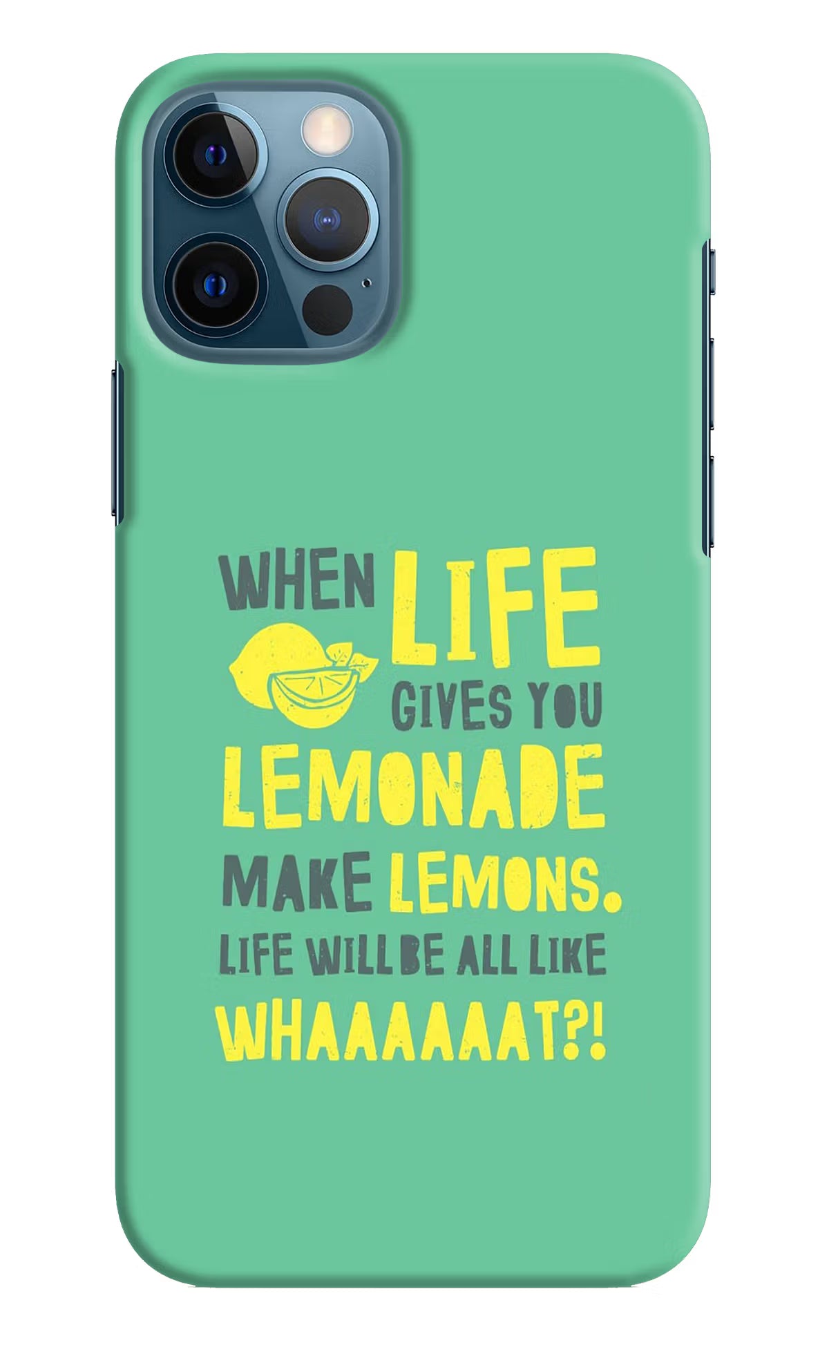 Quote iPhone 12 Pro Hard Case Back Cover by Casekaro