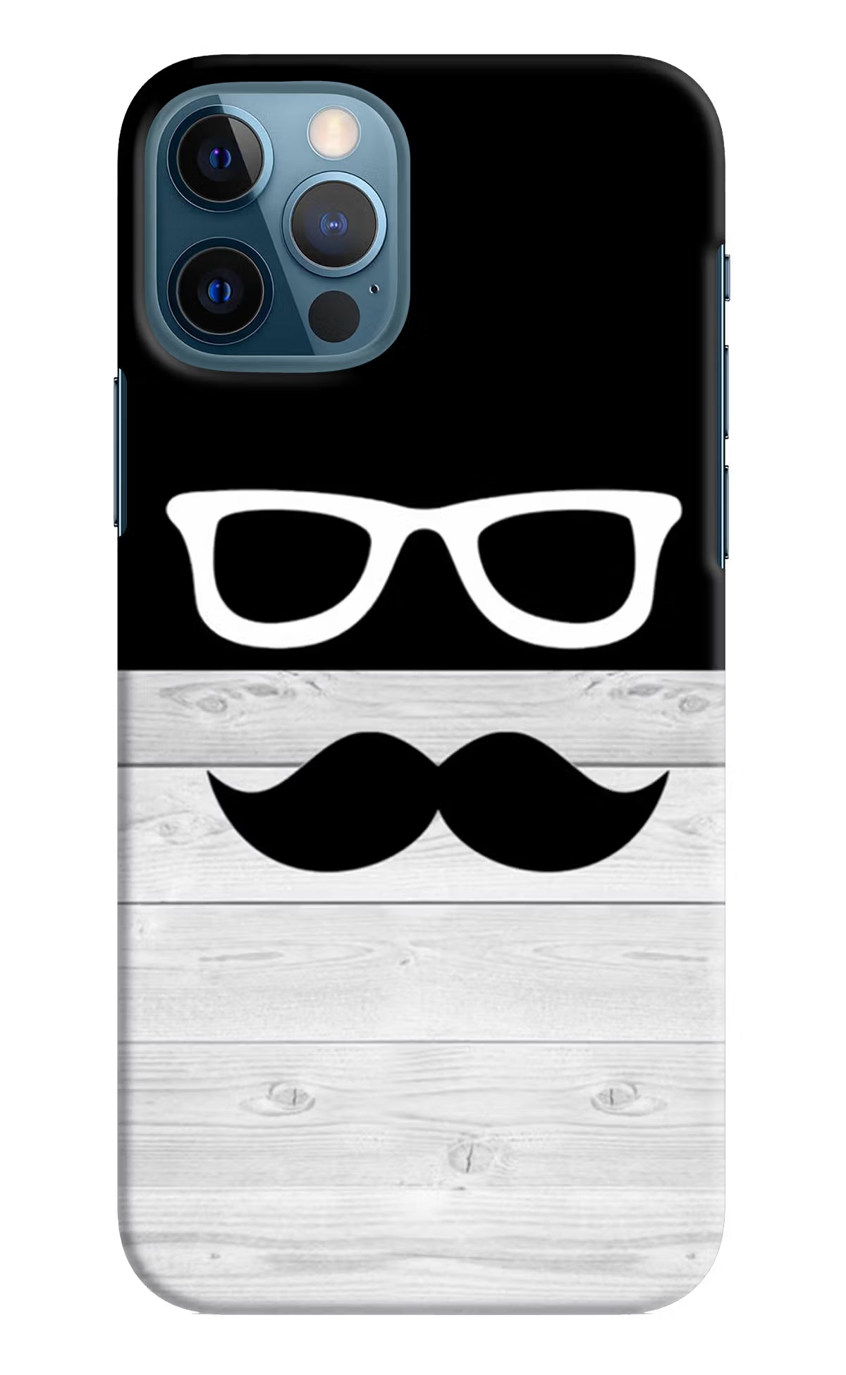 Mustache iPhone 12 Pro Hard Case Back Cover by Casekaro