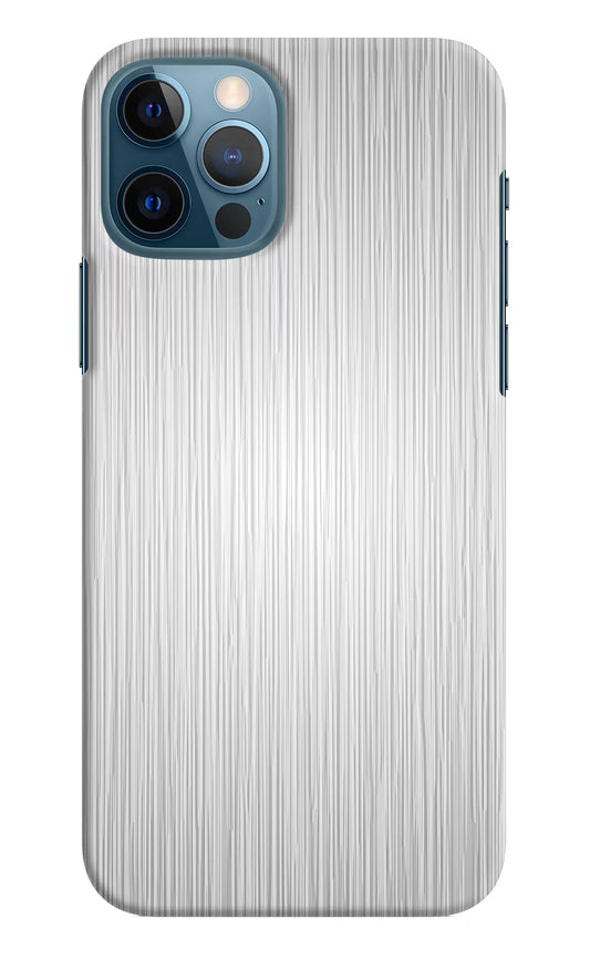 Wooden Grey Texture iPhone 12 Pro Hard Case Back Cover by Casekaro