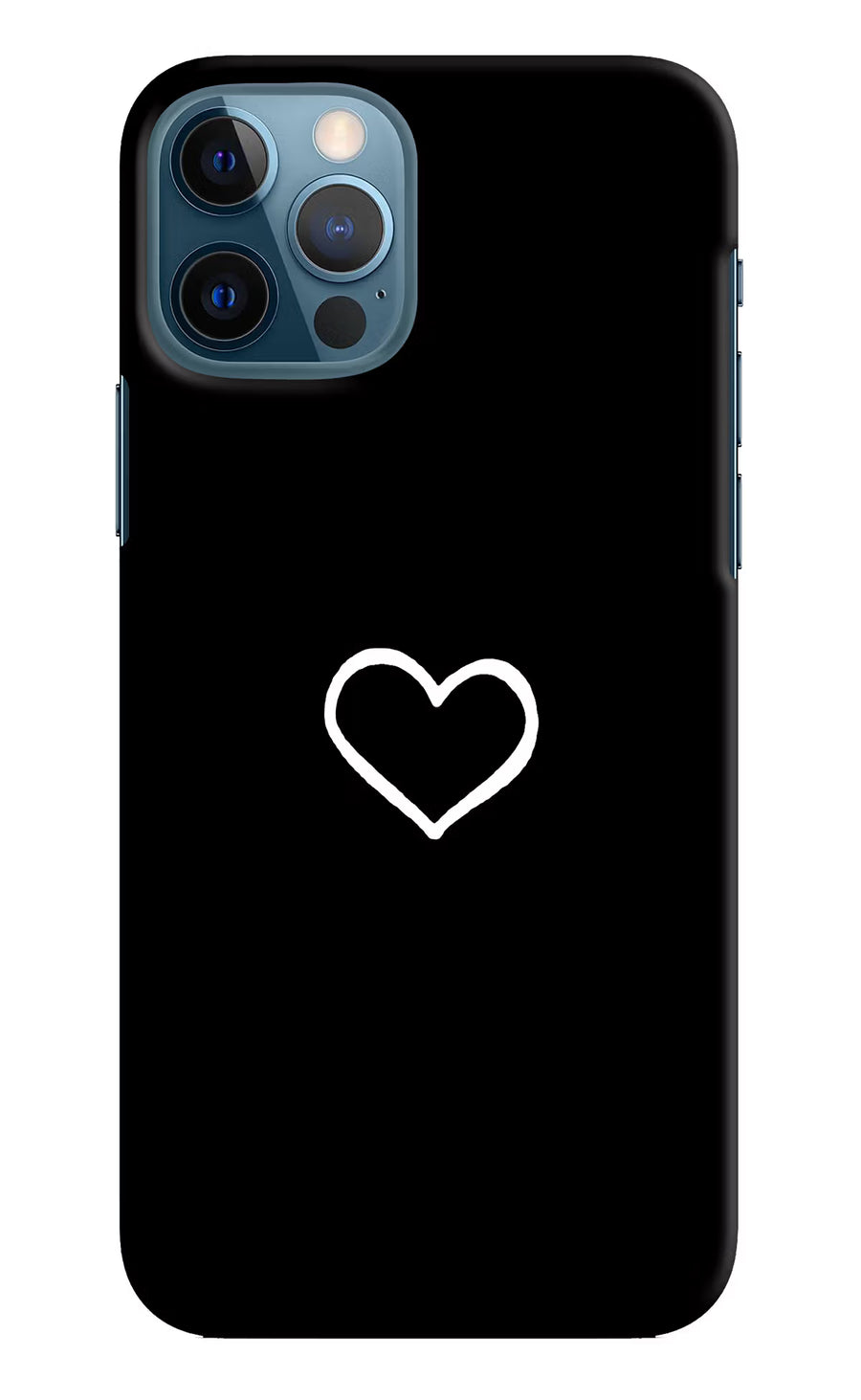 Heart iPhone 12 Pro Back Cover, Hard case