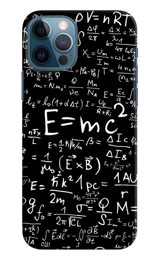 Physics Formula iPhone 12 Pro Hard Case Back Cover by Casekaro