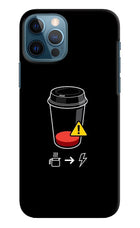 Coffee iPhone 12 Pro Hard Case Back Cover by Casekaro