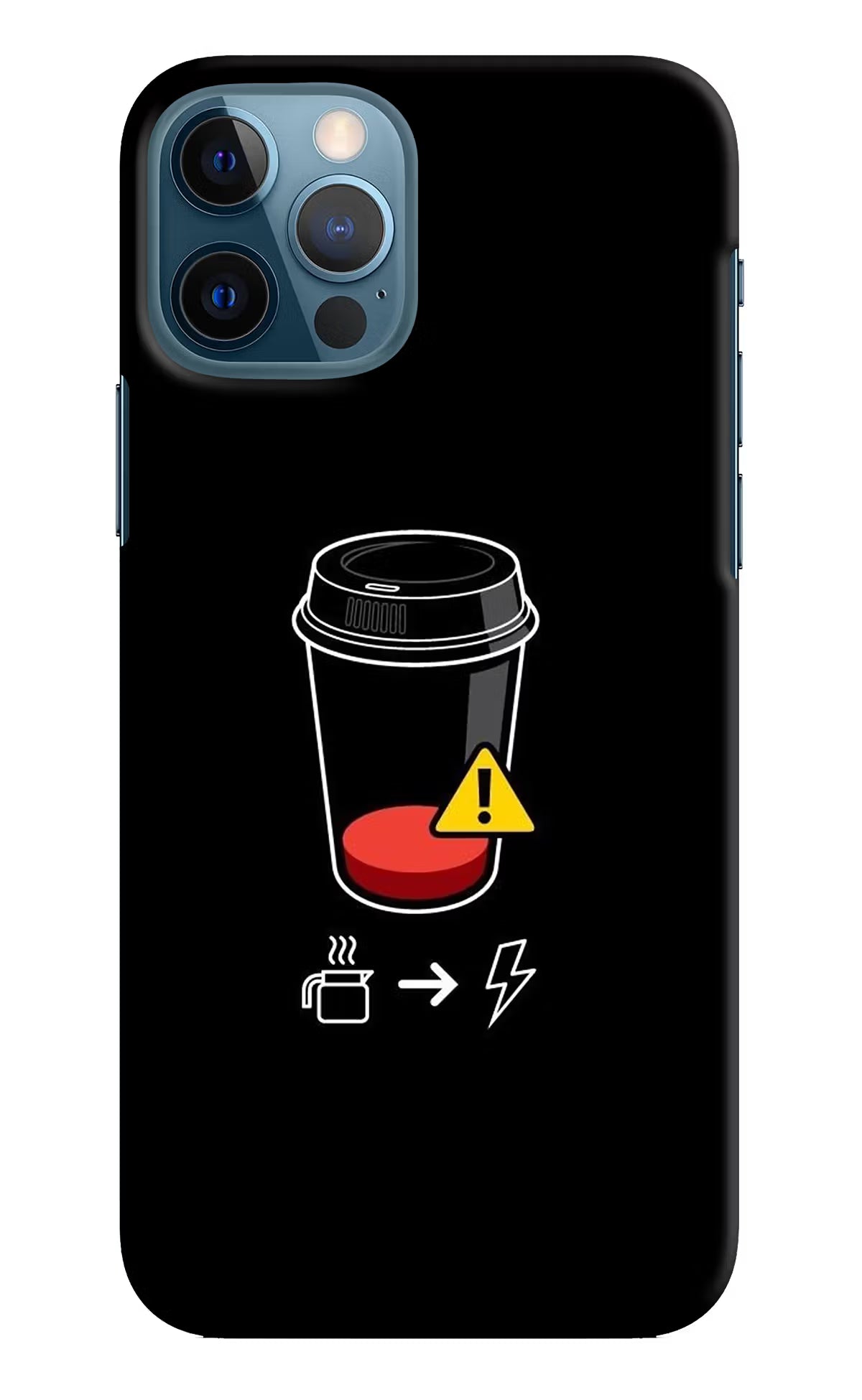 Coffee iPhone 12 Pro Hard Case Back Cover by Casekaro