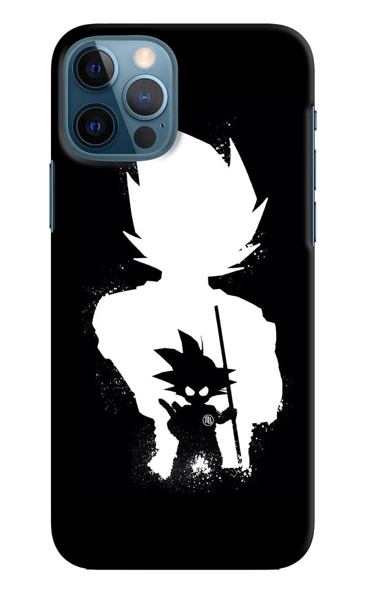 Goku Shadow iPhone 12 Pro Hard Case Back Cover by Casekaro