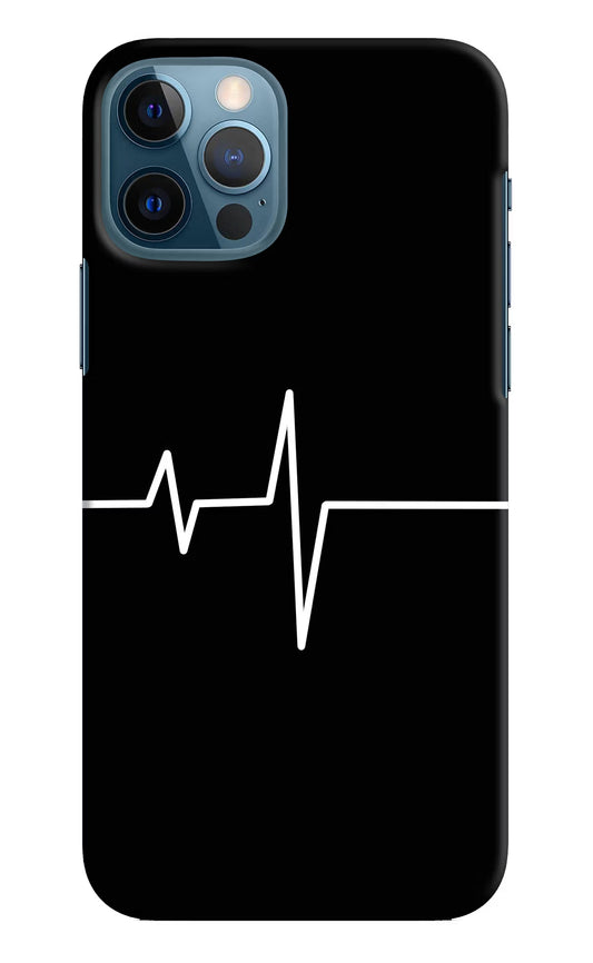 Heart Beats iPhone 12 Pro Hard Case Back Cover by Casekaro