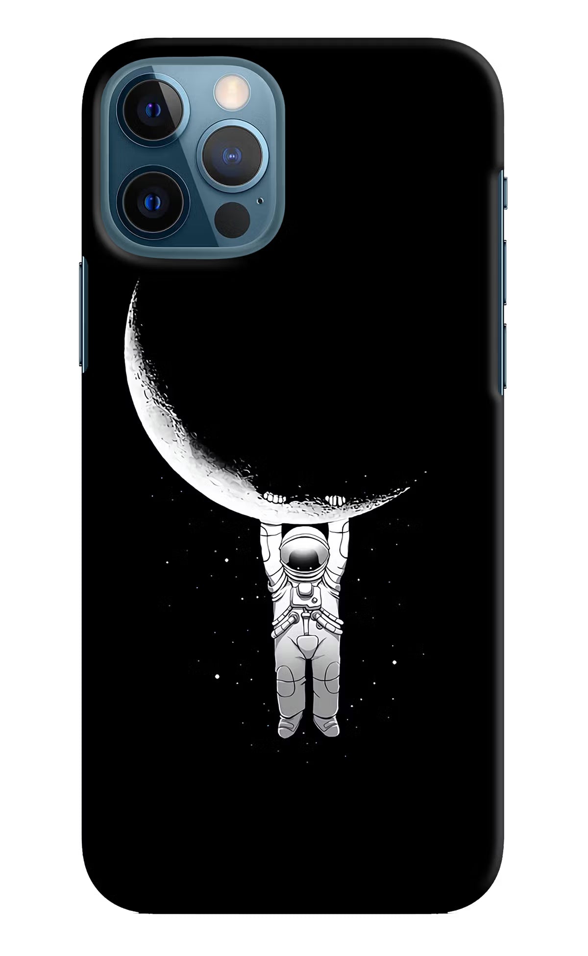 Moon Space iPhone 12 Pro Hard Case Back Cover by Casekaro