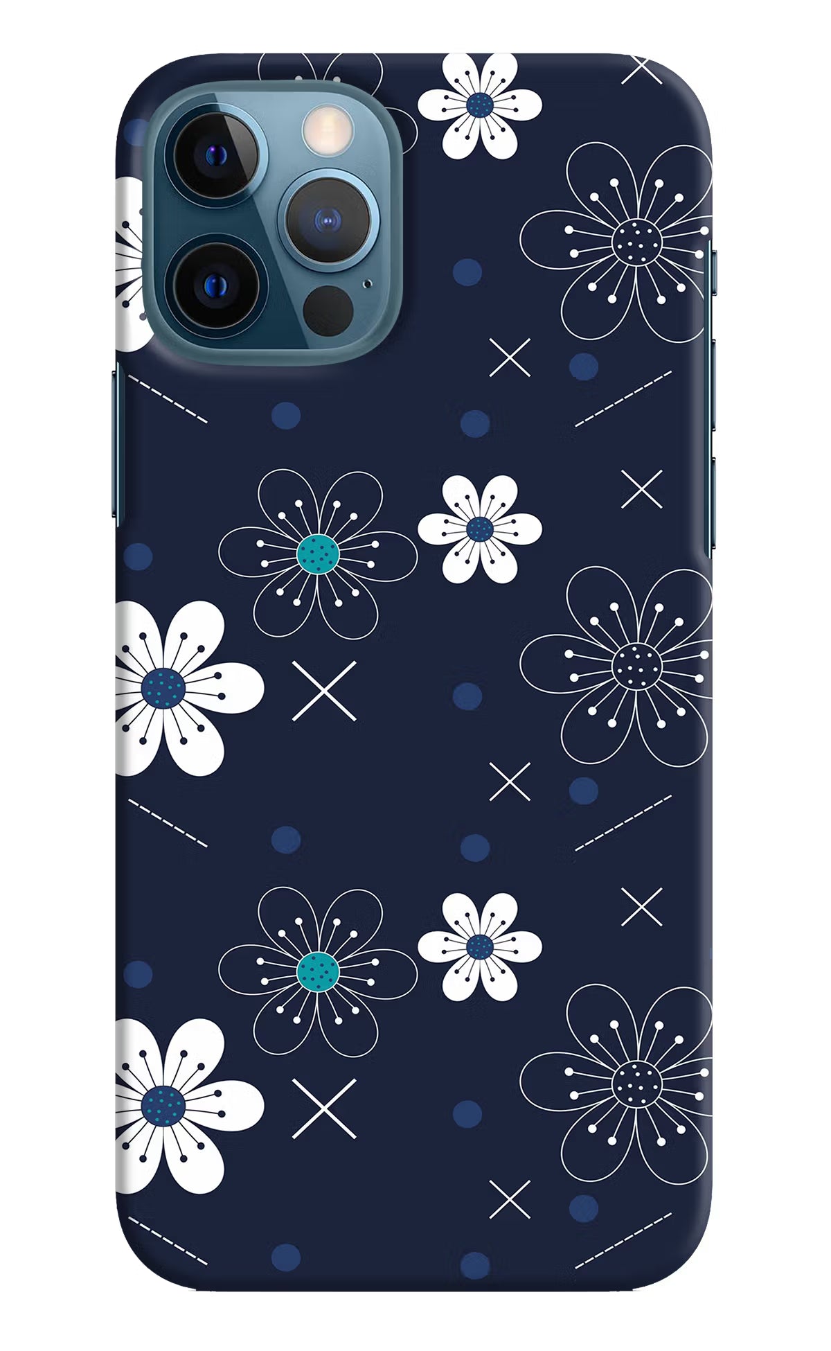 Flowers iPhone 12 Pro Hard Case Back Cover by Casekaro