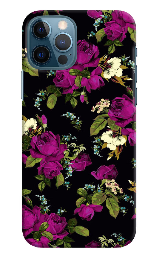 Flowers iPhone 12 Pro Hard Case Back Cover by Casekaro