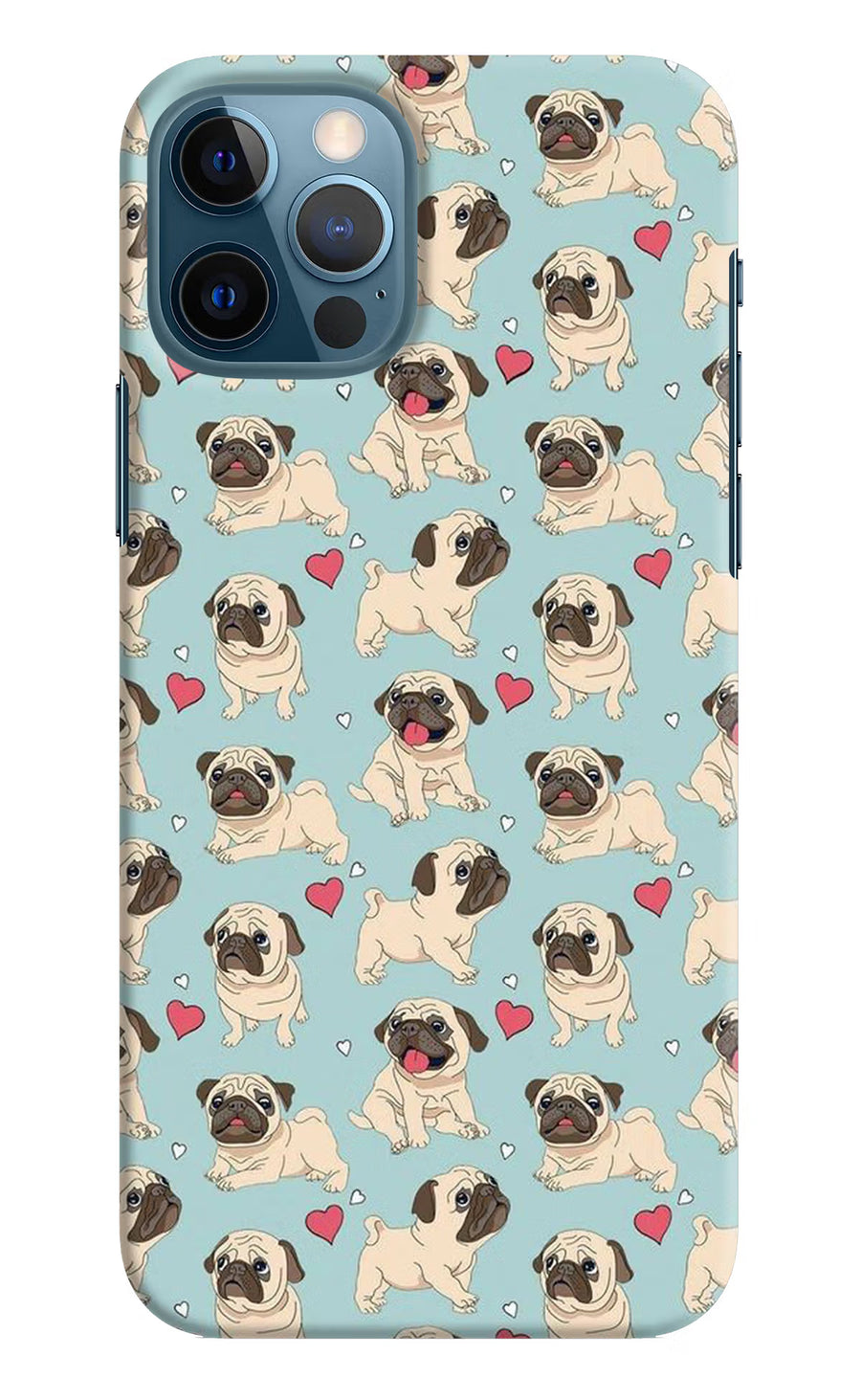 Pug Dog iPhone 12 Pro Back Cover, Hard case