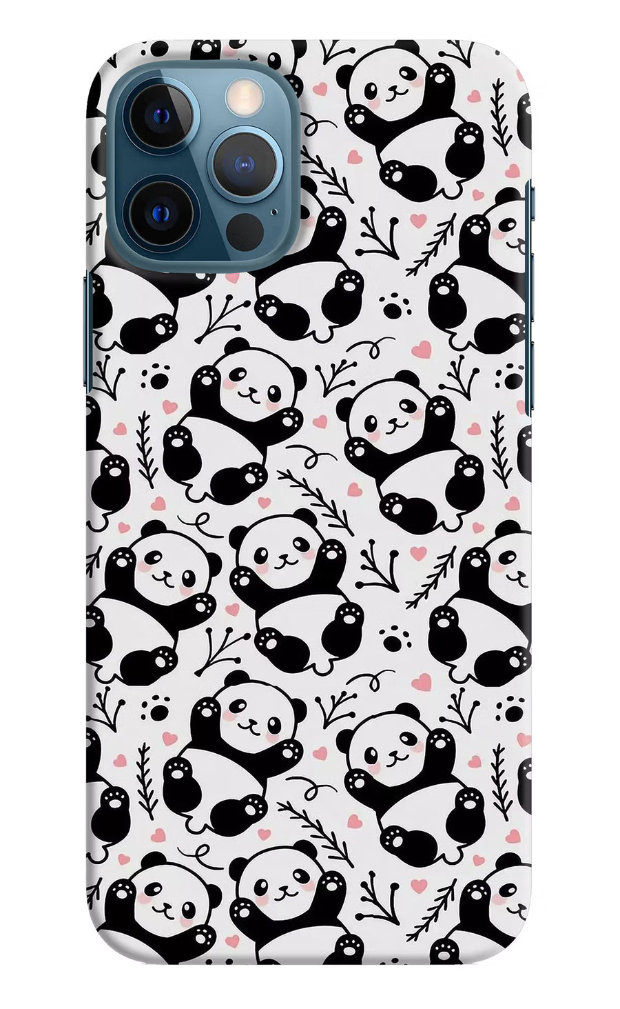 Cute Panda iPhone 12 Pro Back Cover, Hard case