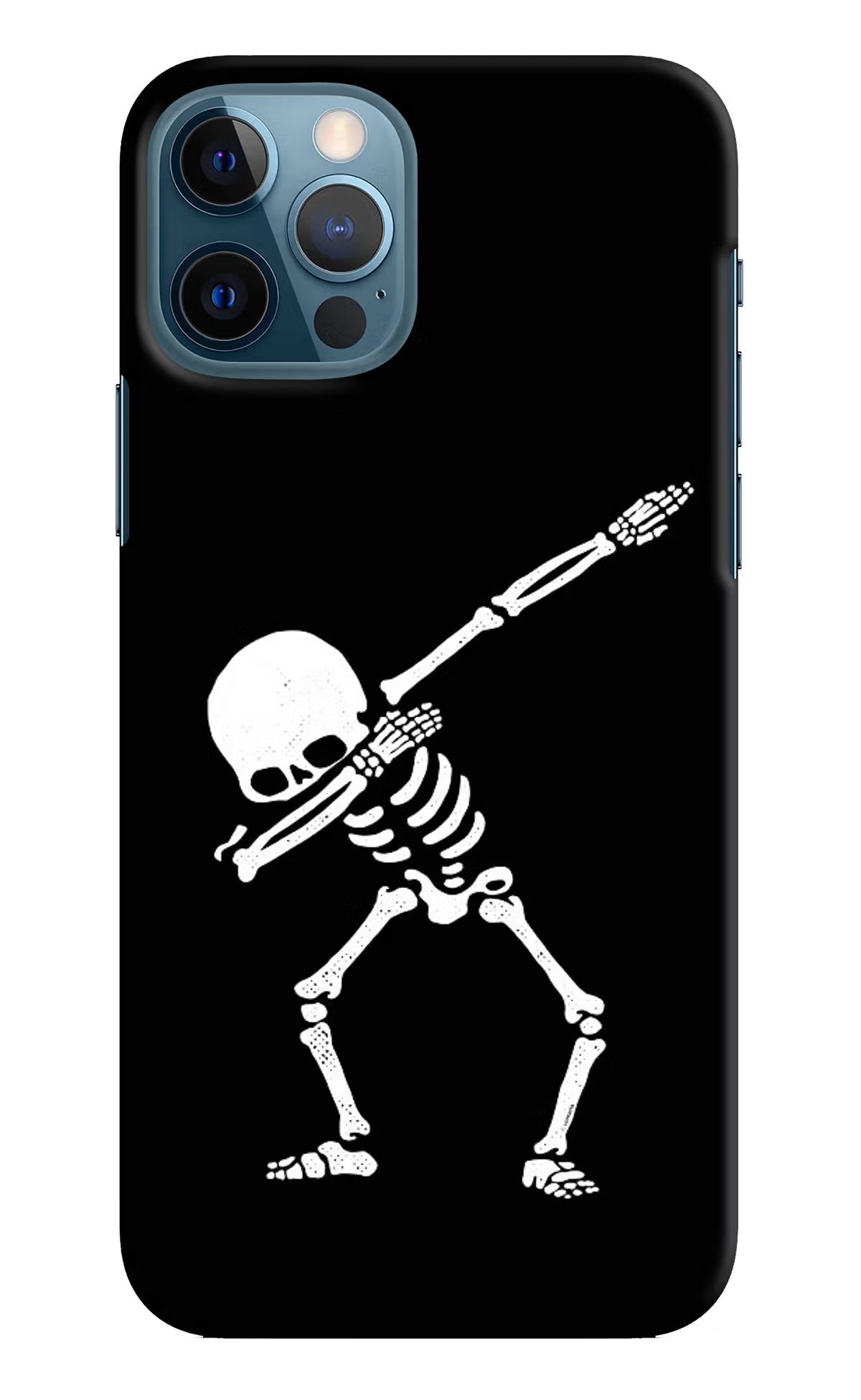 Dabbing Skeleton Art iPhone 12 Pro Hard Case Back Cover by Casekaro