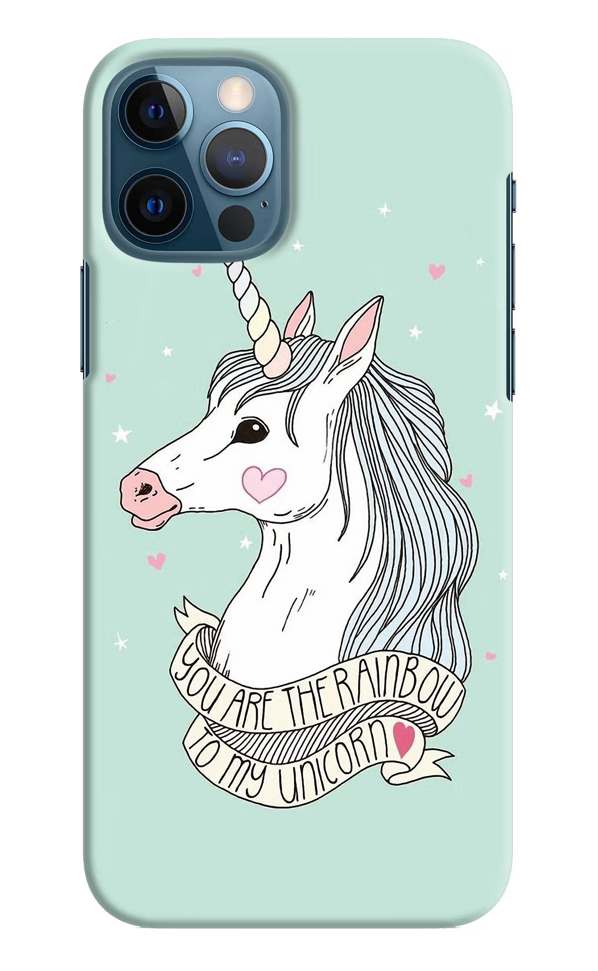Unicorn Wallpaper iPhone 12 Pro Hard Case Back Cover by Casekaro