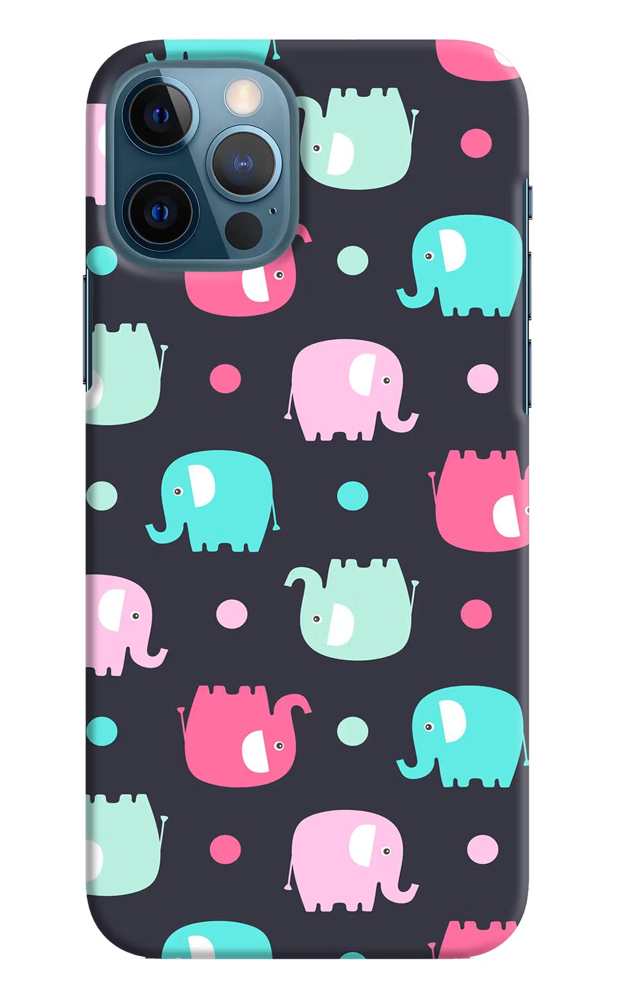 Elephants iPhone 12 Pro Hard Case Back Cover by Casekaro