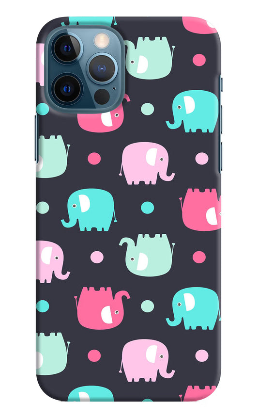Elephants iPhone 12 Pro Hard Case Back Cover by Casekaro