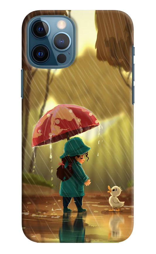 Rainy Day iPhone 12 Pro Hard Case Back Cover by Casekaro
