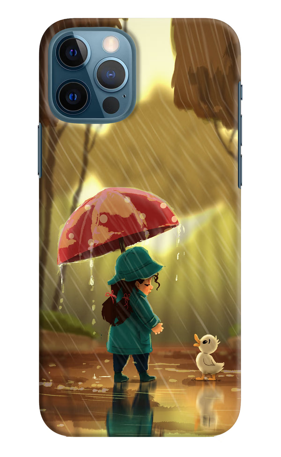 Rainy Day iPhone 12 Pro Back Cover, Hard case