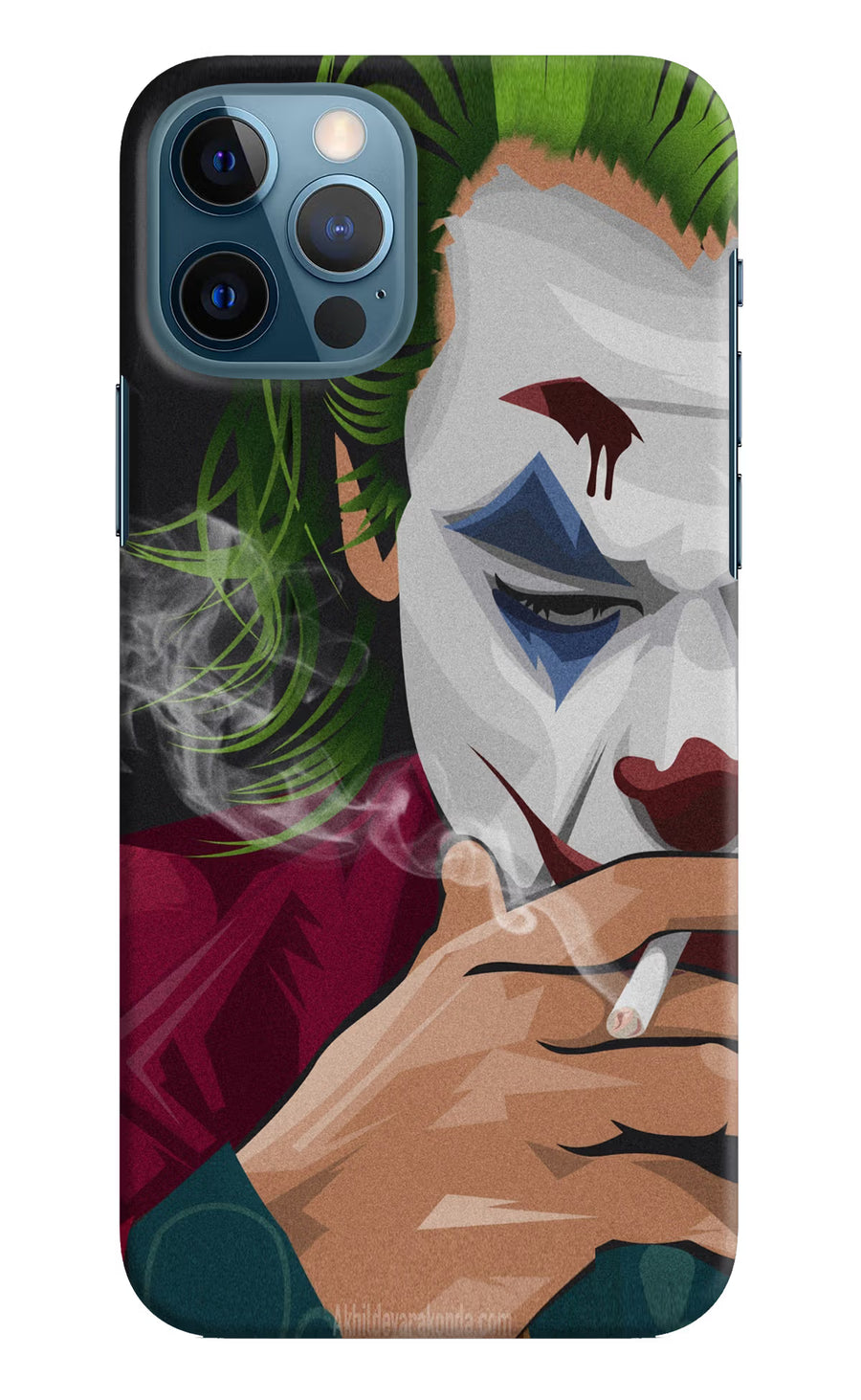 Joker Smoking iPhone 12 Pro Back Cover, Hard case