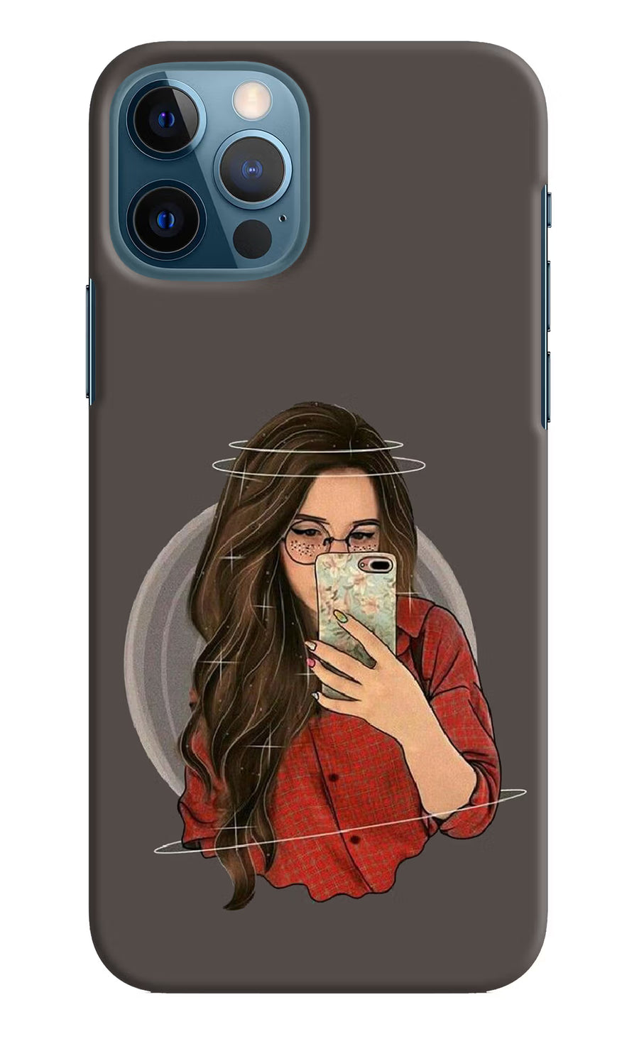 Selfie Queen iPhone 12 Pro Back Cover, Hard case